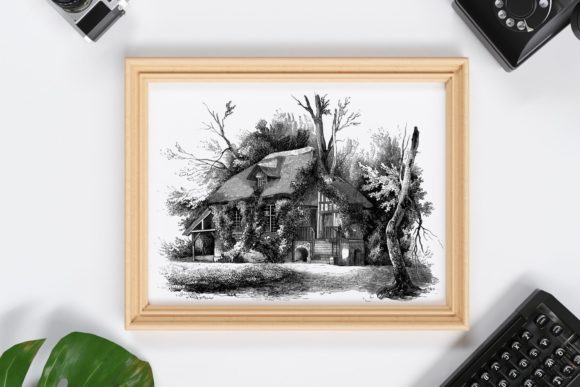 Download Old House Vintage Illustration - Old house Collection