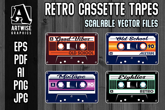 Download Retro Vintage Cassette Tapes - Cassette tape Collection